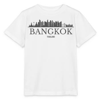 Bangkok, Thaïlande, silhouette de Bangkok - T-shirt bio MINI CREATOR Stanley/Stella Enfant - blanc - Devant - Maike (125cm)