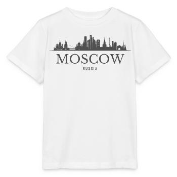 Moscou Russie, silhouette de Moscou - T-shirt bio MINI CREATOR Stanley/Stella Enfant - blanc - Devant - Maike (125cm)
