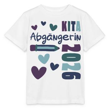 KiTa Abgängerin 2026 Kindertagesstätte Mädchen - Stanley/Stella Kinder T-Shirt MINI CREATOR  - Weiß - Vorne - Maike (125cm)