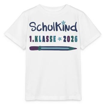 Einschulung 2026 – Schulkind 1. Klasse Shirt - Stanley/Stella Kinder T-Shirt MINI CREATOR  - Weiß - Vorne - Maike (125cm)