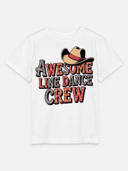 Awesome Line Dance Crew - Stanley/Stella Kinder T-Shirt MINI CREATOR  - Weiß