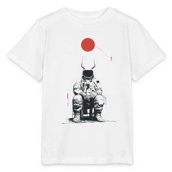 Silhouette en orbite - T-shirt bio MINI CREATOR Stanley/Stella Enfant - blanc - Devant - Maike (125cm)