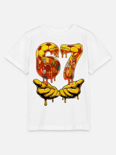 67 Soccer Meme 67 T-Shirt, Soccer 67 Football - Stanley/Stella Kinder T-Shirt MINI CREATOR  - Weiß