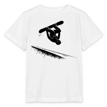 Slopestyle Salto Freestyle Wintersport Action - Stanley/Stella Kinder T-Shirt MINI CREATOR  - Weiß - Vorne - Maike (125cm)