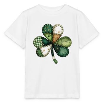 Kleeblatt st patricks day - Stanley/Stella Kinder T-Shirt MINI CREATOR  - Weiß - Vorne - Maike (125cm)