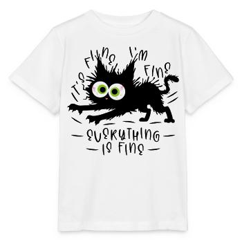 It's fine I'm fine Everything is fine - Cat - Stanley/Stella MINI CREATOR Kids’ T-Shirt - white - Front - Maike (125cm)