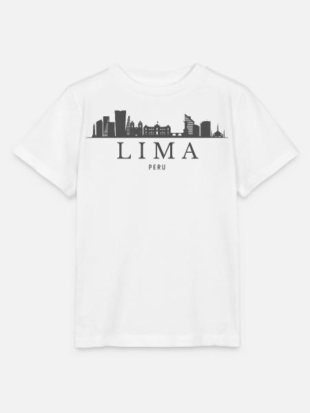 Lima, Peru, Limas Skyline - Stanley/Stella Kinder T-Shirt MINI CREATOR - Weiß