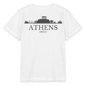 Athen, Griechenland, Athens Skyline - Stanley/Stella Kinder T-Shirt MINI CREATOR  - Weiß - Vorne - Maike (125cm)