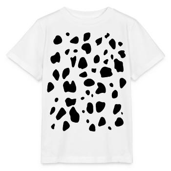 Cow Dalmatian Animal Print Black Spots Black - Stanley/Stella MINI CREATOR Kids’ T-Shirt - white - Front - Maike (125cm)