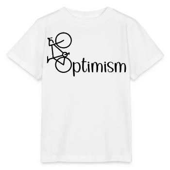 Cycliste Optimism - T-shirt bio MINI CREATOR Stanley/Stella Enfant - blanc - Devant - Maike (125cm)