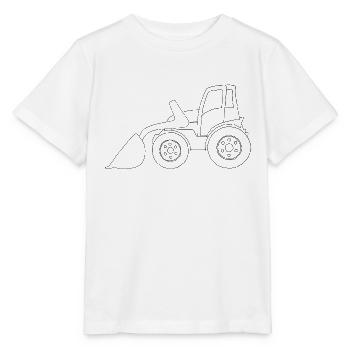 Bagger - Stanley/Stella Kinder T-Shirt MINI CREATOR  - Weiß - Vorne - Maike (125cm)