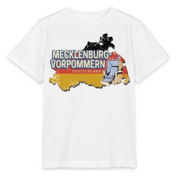 Mecklenburg-Vorpommern Deutschland Bundesland - Stanley/Stella Kinder T-Shirt MINI CREATOR  - Weiß - Vorne - Maike (125cm)