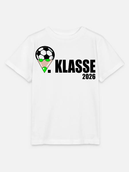 Fußball 1. Klasse 2026 - Stanley/Stella Kinder T-Shirt MINI CREATOR - Weiß