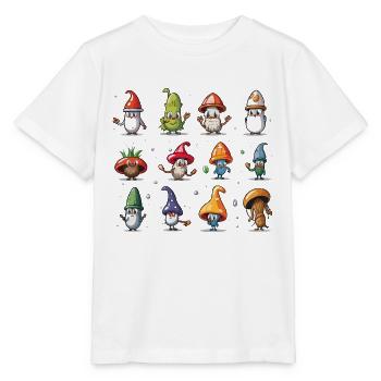 Pilzgnomen Parade - Stanley/Stella Kinder T-Shirt MINI CREATOR  - Weiß - Vorne - Maike (125cm)