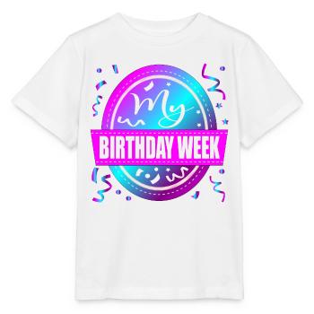 Célébration de ma semaine d’anniversaire - T-shirt bio MINI CREATOR Stanley/Stella Enfant - blanc - Devant - Maike (125cm)