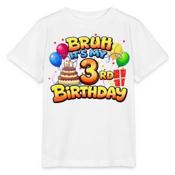 3rd birthday shirt 3rd birthday gift boy girl 3rd - T-shirt bio MINI CREATOR Stanley/Stella Enfant - blanc - Devant - Maike (125cm)