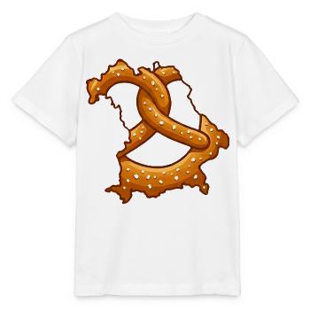 Bretzels de Bavière | Bavière robuste - T-shirt bio MINI CREATOR Stanley/Stella Enfant - blanc - Devant - Maike (125cm)