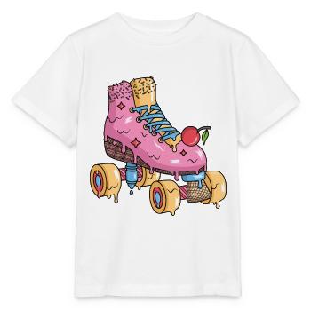 Patins à roulettes Crème glacée Patins à roulettes Patins à roulettes - T-shirt bio MINI CREATOR Stanley/Stella Enfant - blanc - Devant - Maike (125cm)