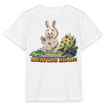 Siggi und der Zauberwald - Honig  - Stanley/Stella Kinder T-Shirt MINI CREATOR  - Weiß - Vorne - Maike (125cm)