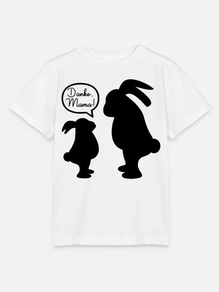 Danke Mama Kind Hasen - Stanley/Stella Kinder T-Shirt MINI CREATOR - Weiß