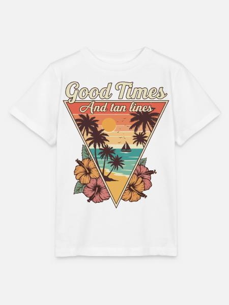 Gute Zeiten, Sonnenstrahlen - Stanley/Stella Kinder T-Shirt MINI CREATOR - Weiß