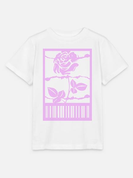 Gothic Rose Stacheldraht Strichcode Urban Style - Stanley/Stella Kinder T-Shirt MINI CREATOR - Weiß