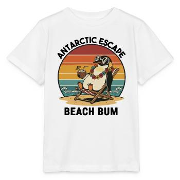 Penguin Beach Retro Beach Bum - Stanley/Stella MINI CREATOR Kids’ T-Shirt - white - Front - Maike (125cm)