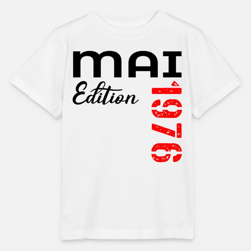 50. Geburtstag Mai 1976 - Stanley/Stella Kinder T-Shirt MINI CREATOR  - Weiß