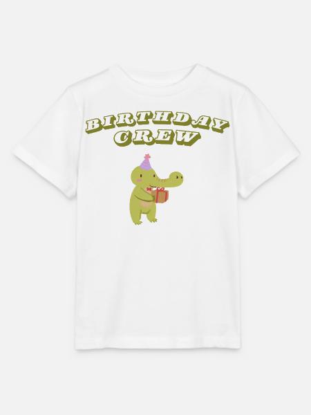 Birthday Crew - Stanley/Stella Kinder T-Shirt MINI CREATOR - Weiß