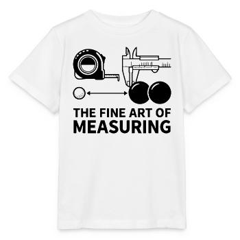 L’art de mesurer la pétanque de boule - T-shirt bio MINI CREATOR Stanley/Stella Enfant - blanc - Devant - Maike (125cm)