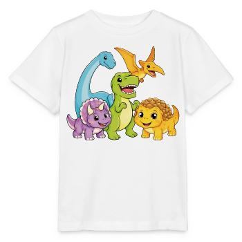 Cute Dino Team - Stanley/Stella MINI CREATOR Kids’ T-Shirt - white - Front - Maike (125cm)