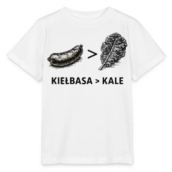 Kielbasa Greater Than Kale - Stanley/Stella MINI CREATOR Kids’ T-Shirt - white - Front - Maike (125cm)