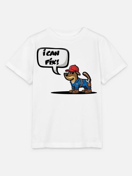 ICH KANN REPARIEREN! - Stanley/Stella Kinder T-Shirt MINI CREATOR - Weiß