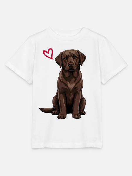 Brauner Labrador Retriever, Brauner Labrador - Stanley/Stella Kinder T-Shirt MINI CREATOR - Weiß