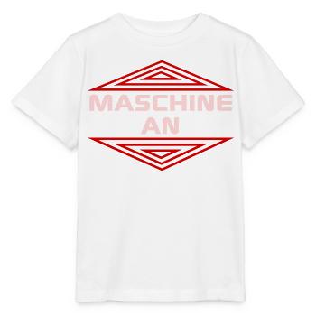 Maschine an Motivation - Stanley/Stella Kinder T-Shirt MINI CREATOR  - Weiß - Vorne - Maike (125cm)