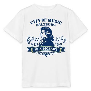 Salzburg Mozart City of Music Austria - Stanley/Stella MINI CREATOR Kids’ T-Shirt - white - Front - Maike (125cm)