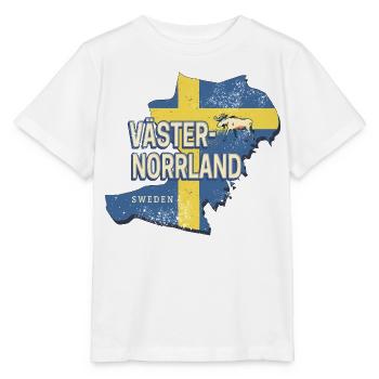 Västernorrlands Schweden Retro Provinz Souvenir - Stanley/Stella Kinder T-Shirt MINI CREATOR  - Weiß - Vorne - Maike (125cm)