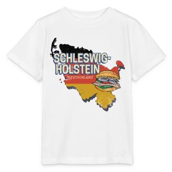 Schleswig-Holstein Deutschland Bundesland Souvenir - Stanley/Stella Kinder T-Shirt MINI CREATOR  - Weiß - Vorne - Maike (125cm)