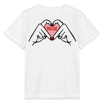 Pause machen - Stanley/Stella Kinder T-Shirt MINI CREATOR  - Weiß - Vorne - Maike (125cm)