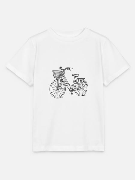 City Bicycle Classic Bike - Stanley/Stella Kinder T-Shirt MINI CREATOR  - Weiß