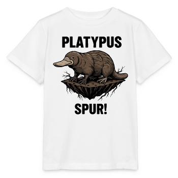 Platypus Spur Black Danger - Stanley/Stella MINI CREATOR Kids’ T-Shirt - white - Front - Maike (125cm)