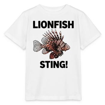 Lionfish Danger Sting Flying Lionfish Black - Stanley/Stella MINI CREATOR Kids’ T-Shirt - white - Front - Maike (125cm)