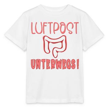 Blähungen Luftpost Darm - Stanley/Stella Kinder T-Shirt MINI CREATOR  - Weiß - Vorne - Maike (125cm)
