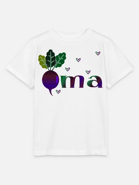 Oma Gärtnerin - Rote Beete - Stanley/Stella Kinder T-Shirt MINI CREATOR - Weiß