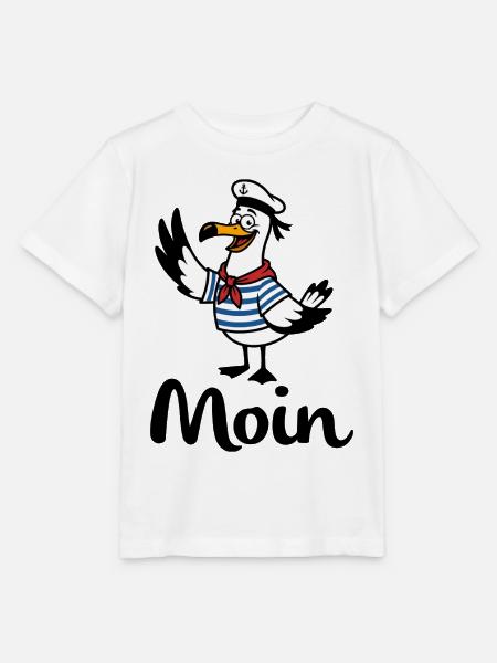 Möwe Moin Matrose - Stanley/Stella Kinder T-Shirt MINI CREATOR  - Weiß