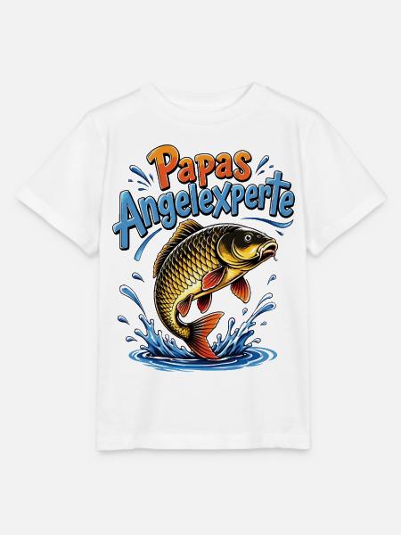 Papas Angelexperte - Stanley/Stella Kinder T-Shirt MINI CREATOR  - Weiß