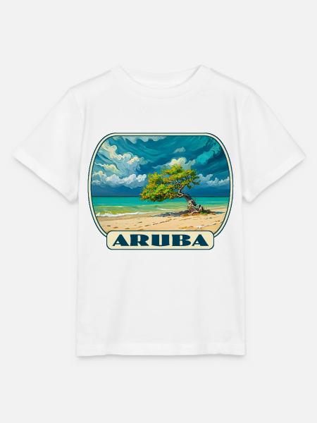 Aruba - Stanley/Stella Kinder T-Shirt MINI CREATOR  - Weiß