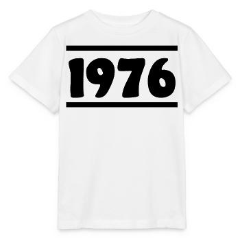 1976 Anniversaire 1976 - T-shirt bio MINI CREATOR Stanley/Stella Enfant - blanc - Devant - Maike (125cm)
