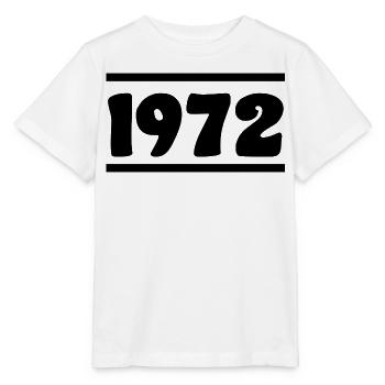 1972 Geburtstag 1972  - Stanley/Stella Kinder T-Shirt MINI CREATOR  - Weiß - Vorne - Maike (125cm)