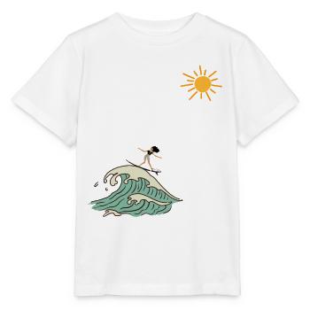 Surfer - Stanley/Stella MINI CREATOR Kids’ T-Shirt - white - Front - Maike (125cm)